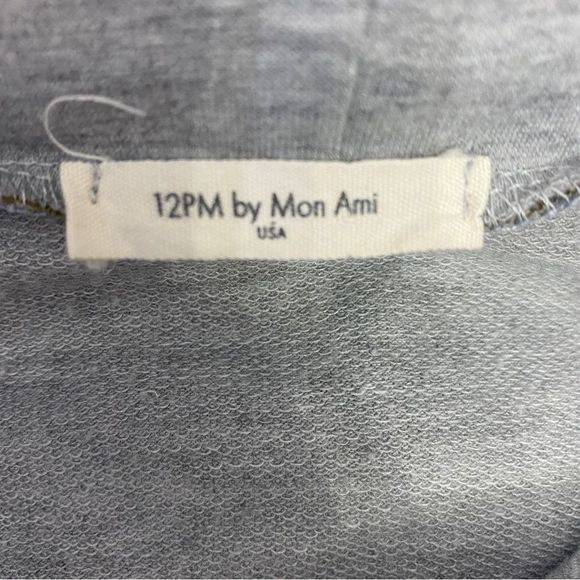 Mon Ami Hooded Leopard Distressed Long Sleeve Shirt Size Small - Picture 6 of 8